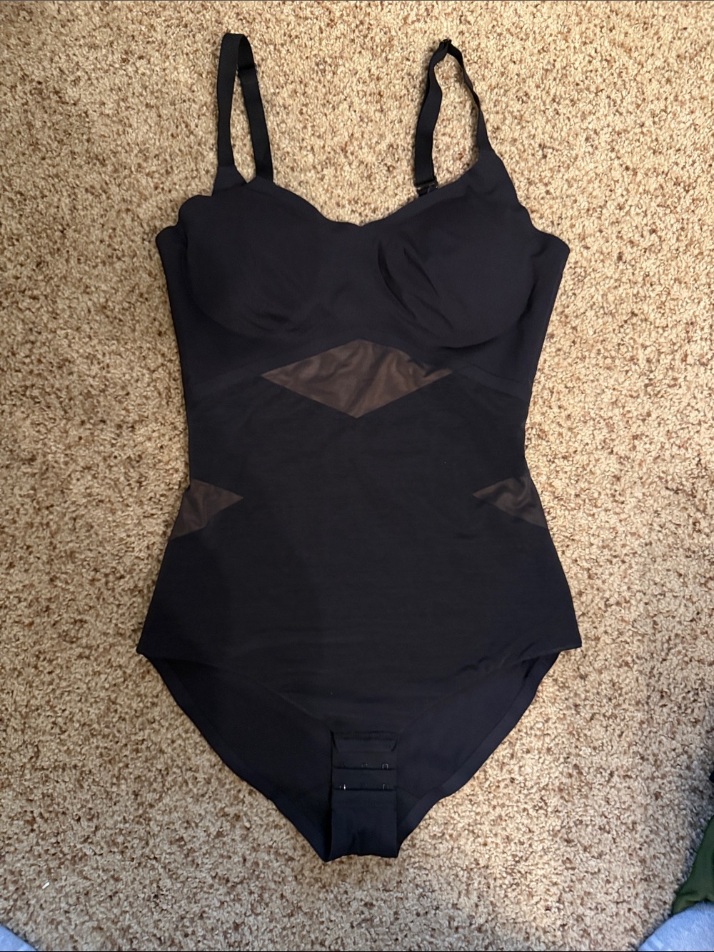 Honeylove Women’s Black One-Piece Shaper with Built-In Cups